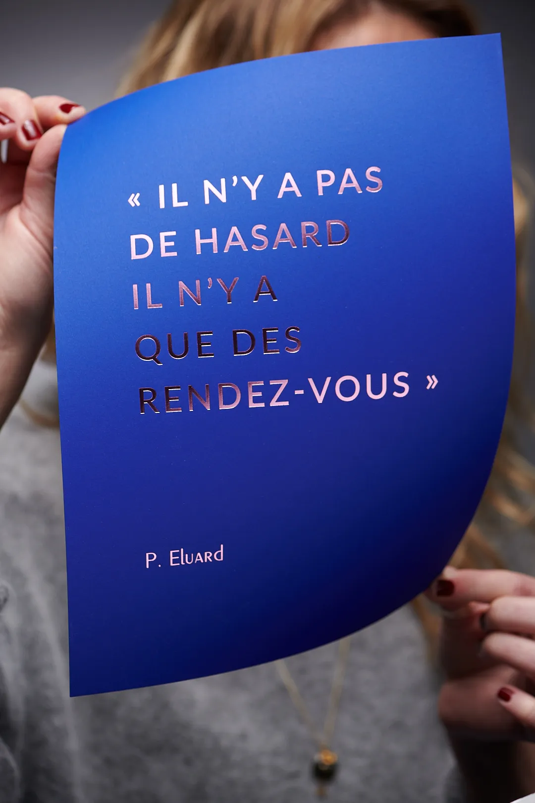 Affiche typographique multicolore design graphique atelier