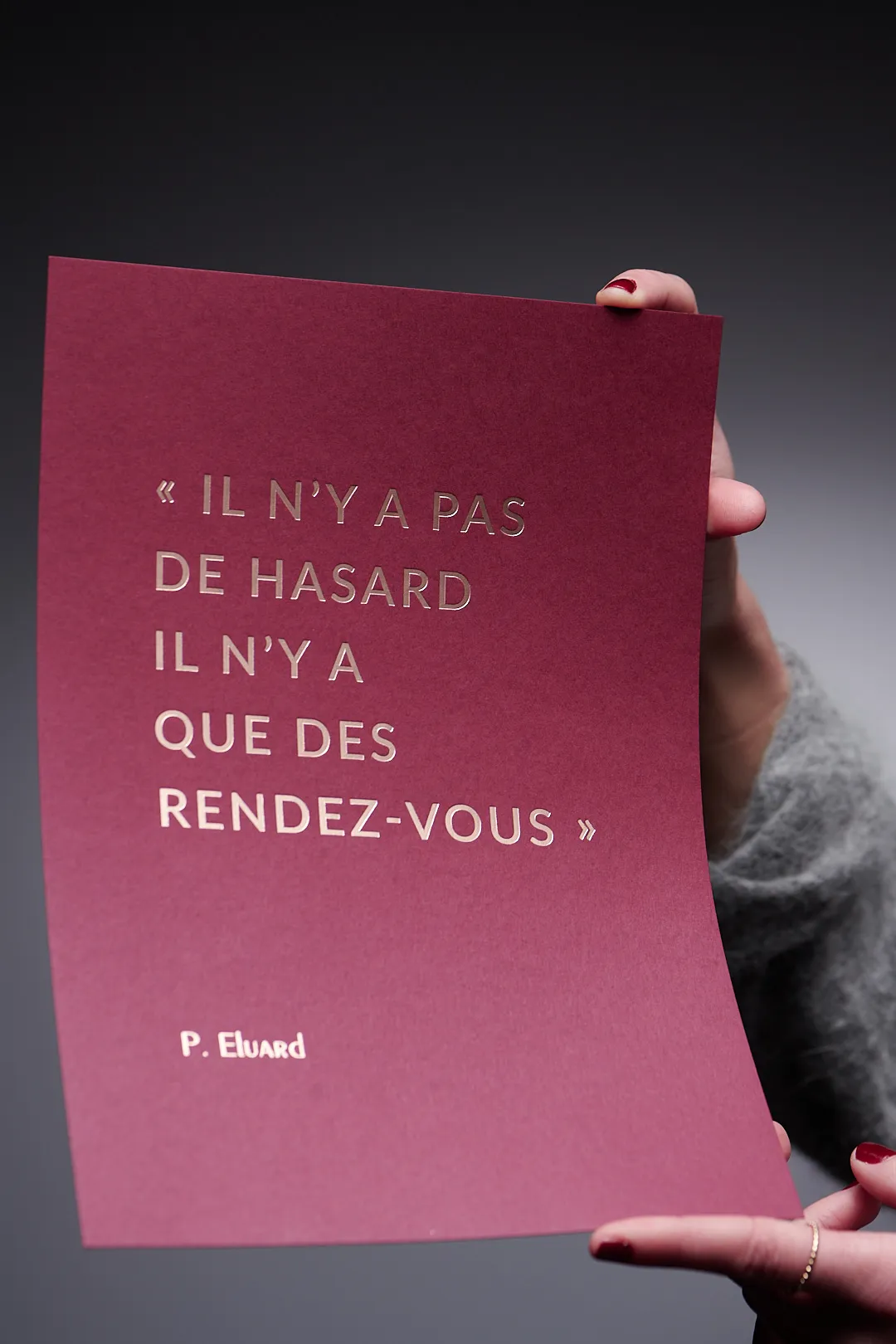 Affiche typographique atelier design graphique Bordeaux