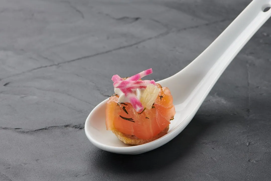 Cube gravlax culinaire