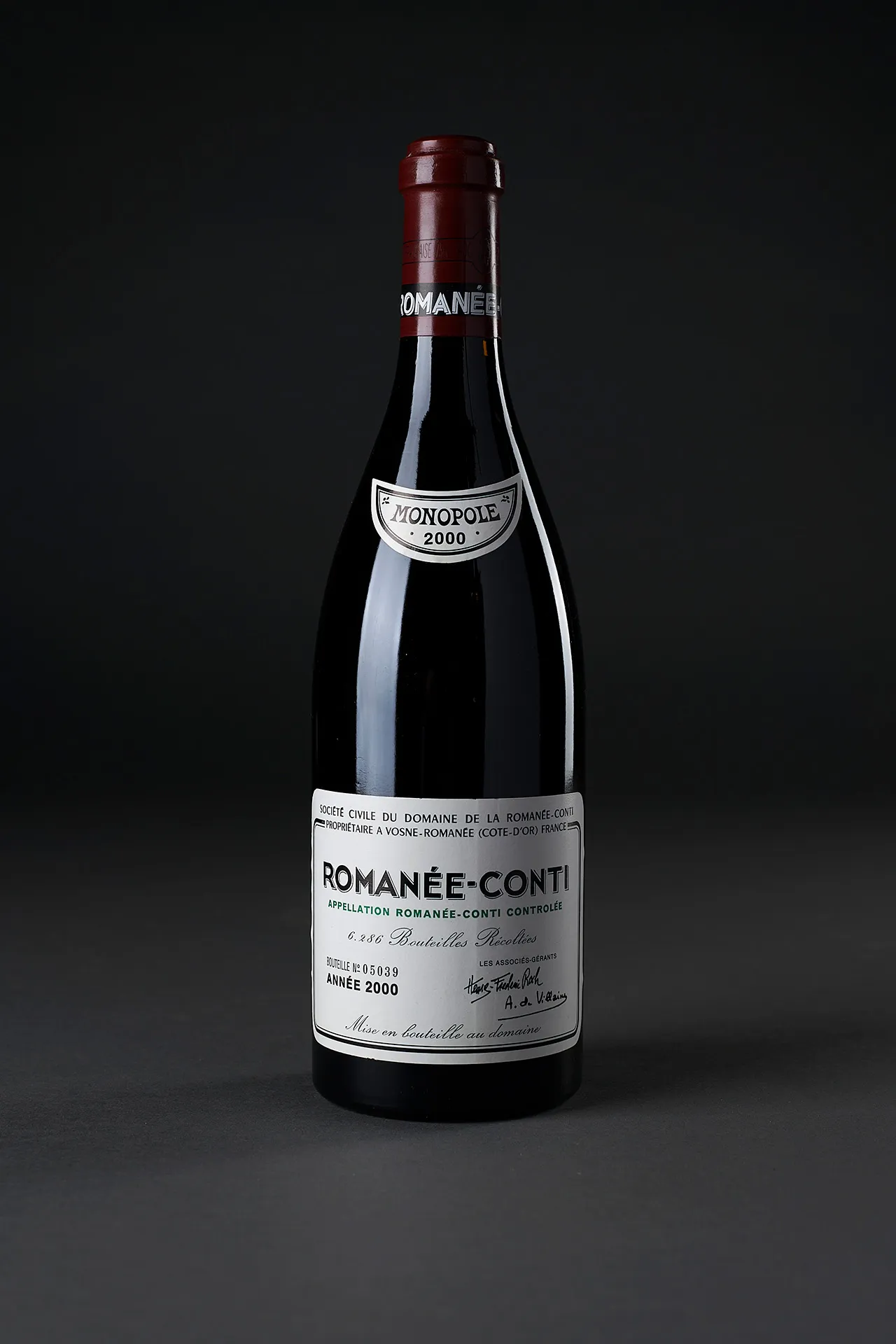 Vente aux enchères grands crus Bonhams détail